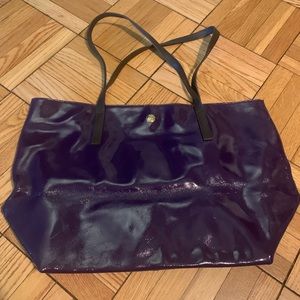 EUC dark purple patent tote from JPK Paris